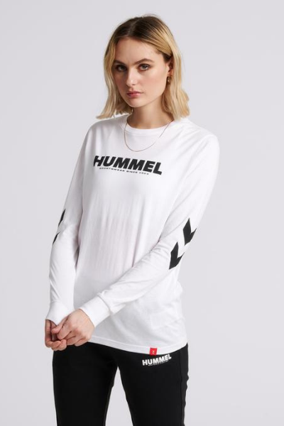 hobby mus klart Hummel – Unisex Legacy T-shirt med lange ærmer – White – Bykoustrup