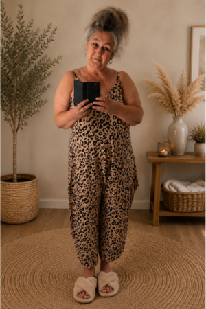 Buksedragt Leopard Beige - Onesize