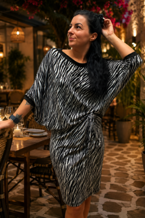 Zebra Party Glimmer Kjole - Onesize