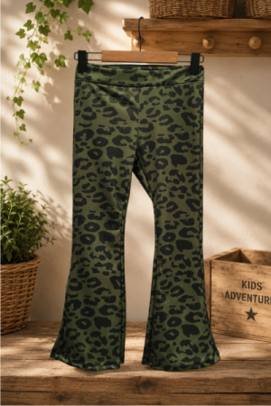 Leopard Trompet Bukser - Khaki