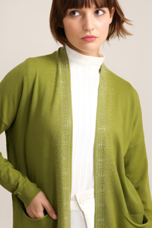 Divana Strik Cardigan Med Glitter - Onesize