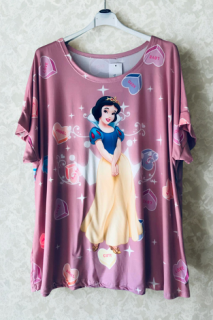 T-shirt med print - Snehvide
