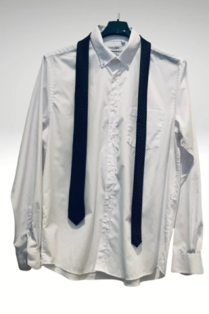 Comfort Fit Skjorte med lomme - Hvid