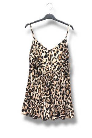Leopard Plisse Top - Plussize