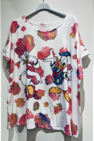 Kortærmet Disney Bluse – Anders And & Andersine