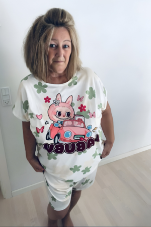 🍀 Labubu Shortssæt – Sødt, blødt og fuld af held