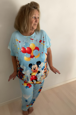 Disney Nattøj/Hyggesæt Mickey Fest - Onesize Plus