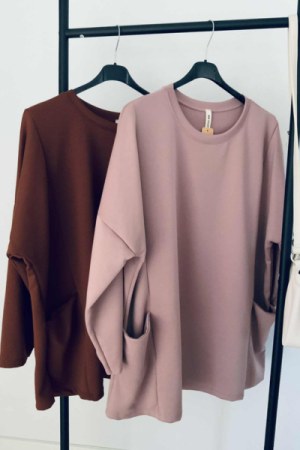 Oversize bluse - Onesize Plus