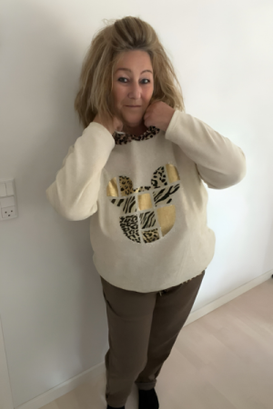 Hoodie Med Mickey Glitter - Baby Fløjl