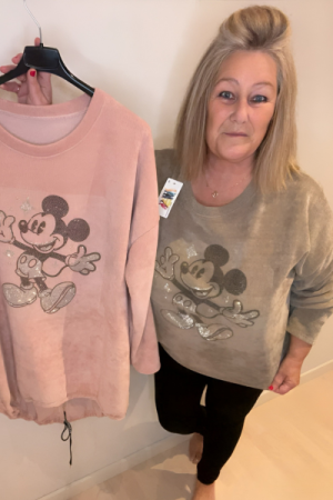 Babyfløjl Mickeys Glitter