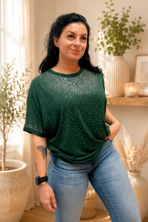 Diamant Glitter T-shirt – Onesize (Str. 36 - 46/48)