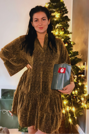 Festlig og feminin kjole – Onesize