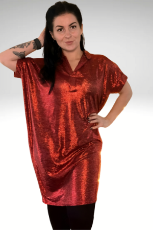 Smuk, glitrende kjole