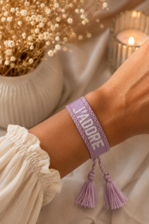 Trendy kreativt armbånd – Lilla