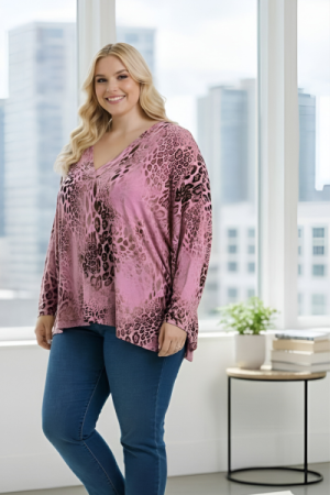 Bluse i Smuk dyreprint