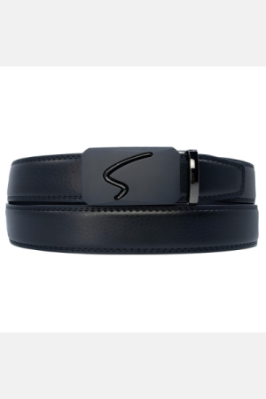 Stilfuldt herrebælte – Sort med flot spænde