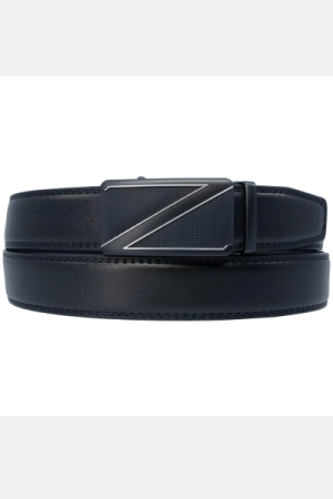 Eksklusivt herrebælte – Sort med moderne spænde
