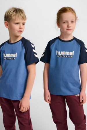 Hummel - Jr Logo T-shirt - Blue