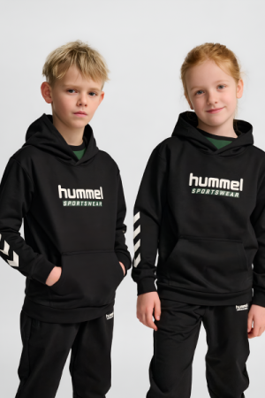 Hummel - Jr Logo Hoodie - Black