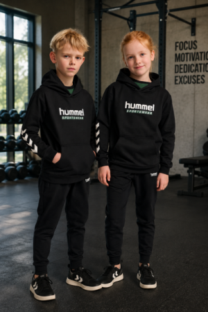 Hummel - Jr Logo Hoodie - Black