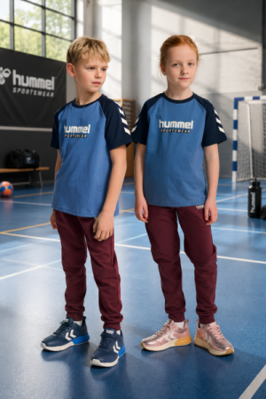 Hummel - Jr Logo T-shirt - Blue