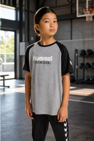 Hummel - Jr Logo T-shirt - Grey