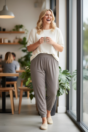 Bløde Viskose Bukser - Onesizeplus