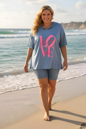 Hoodie T-Shirt Blonde -  Soft & Romance