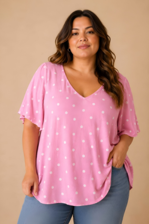Soft Dot Bluse