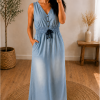 Denimkjole med glimt af glamour - Onesize