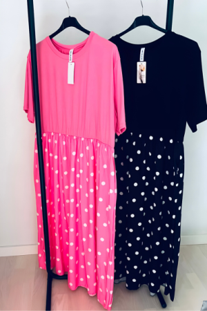 Dotty Chic Kjole - Plussize