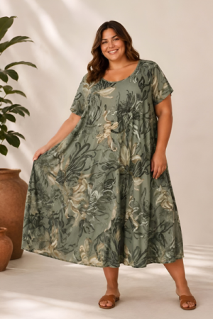 Magnolia A-Shape Kjole - Onesize Plus