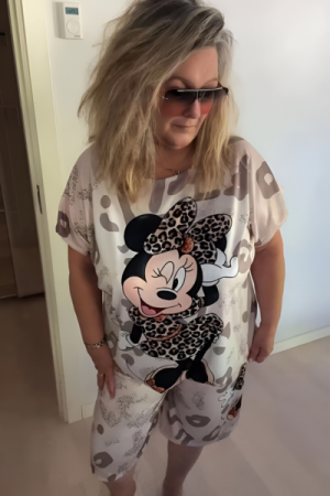 Minnie Leopard Drøm - Shortssæt