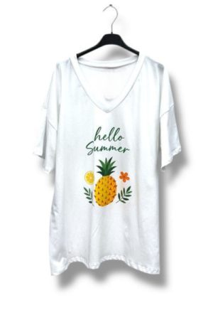 T-shirt Hello Summer - Onesize Plus