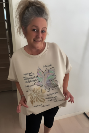Romance Kortærmet Bluse - Taupe