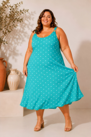 Bella Dot Maxi Kjole
