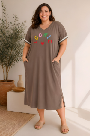 Iconic Lounge Kjole - Onesize Plus
