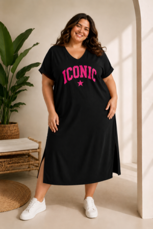 Iconic Comfort Maxikjole - Onesize Plus
