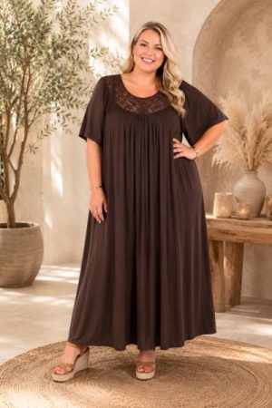 Luna Grace Maxi Kjole - Onesize Plus