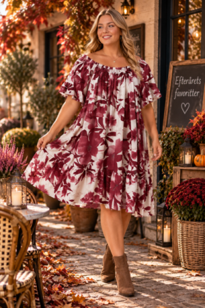 Rosalie Off Shoulder Kjole - Onesize Plus