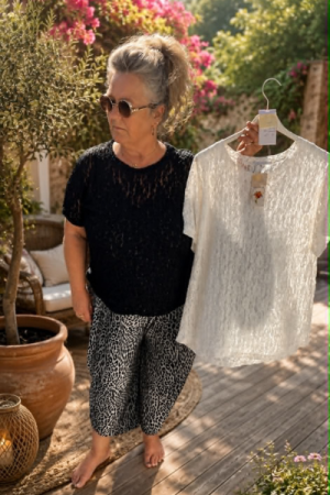 Bella Breeze – Kortærmet Sommerbluse - Onesize