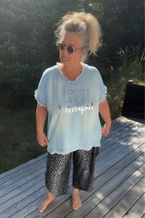 Sky Denim Bluse - Onesize