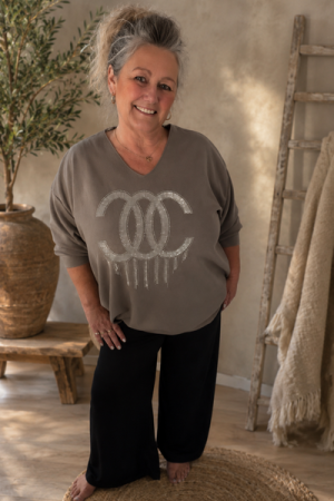 Chérie Glitter Oversize Sweatshirt
