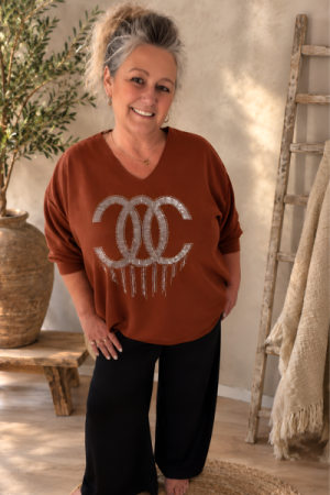 Chérie Glitter Oversize Sweatshirt