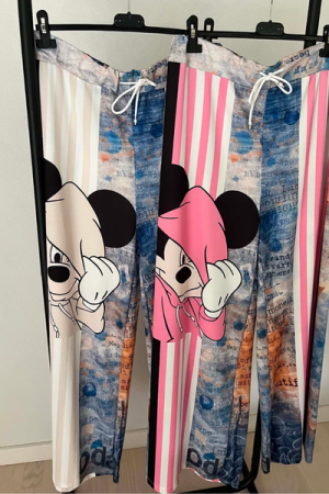 Disney Denim Look Bukser – med sødt print